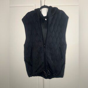 Free People Quilted Hooded Vest
